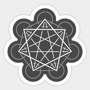 Heptagram (seven sided star) - Awesome Sacred Geometry Design Sticker